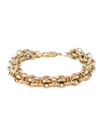 Bracelet 18K Two-Tone Chain Link Bracelet