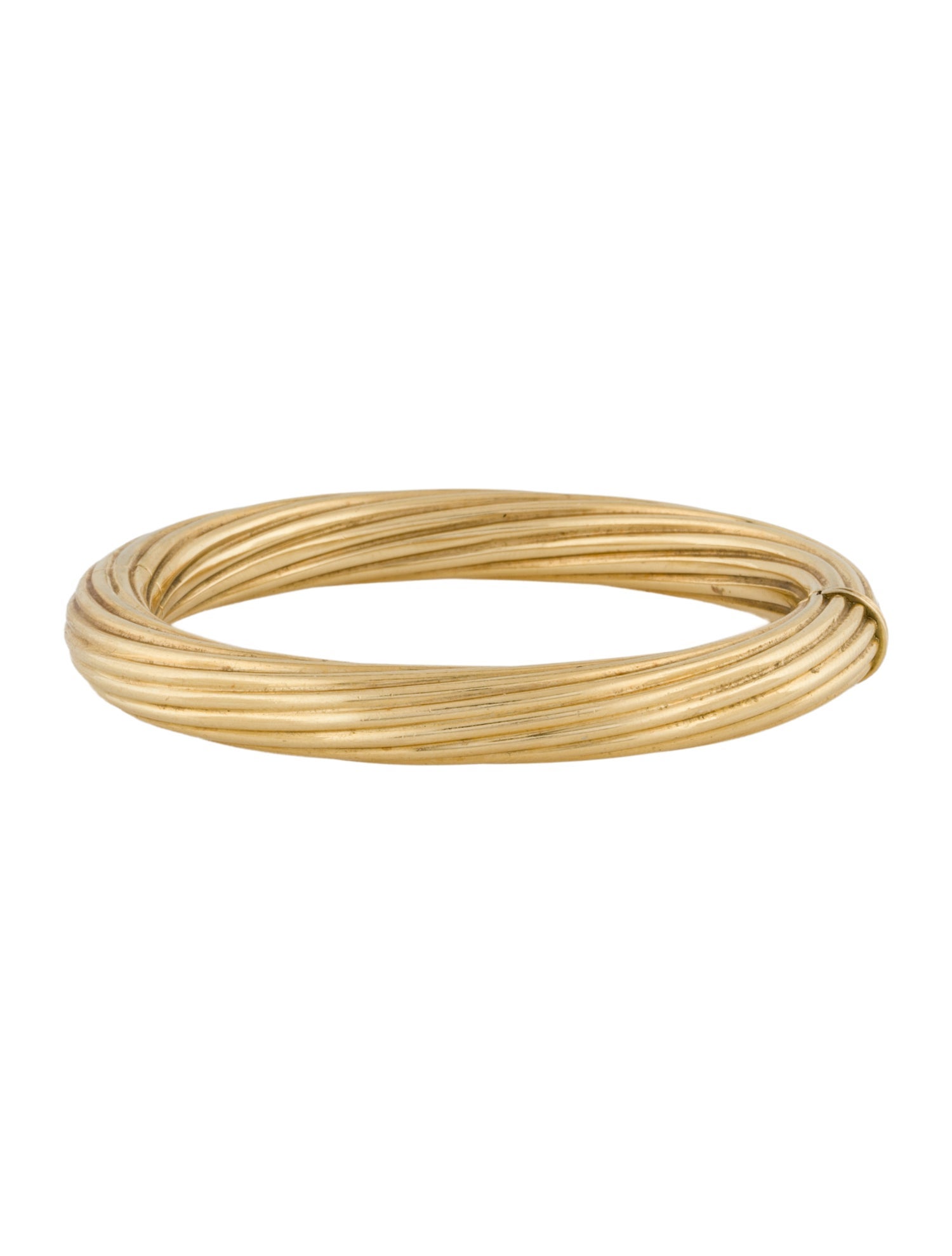 Bracelet 18K Textured Bangle Bracelet