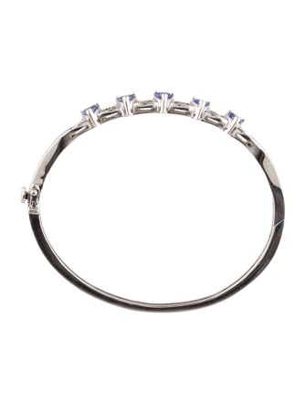 Bracelet 14K 1.80ctw Tanzanite & Diamond Bangle Bracelet