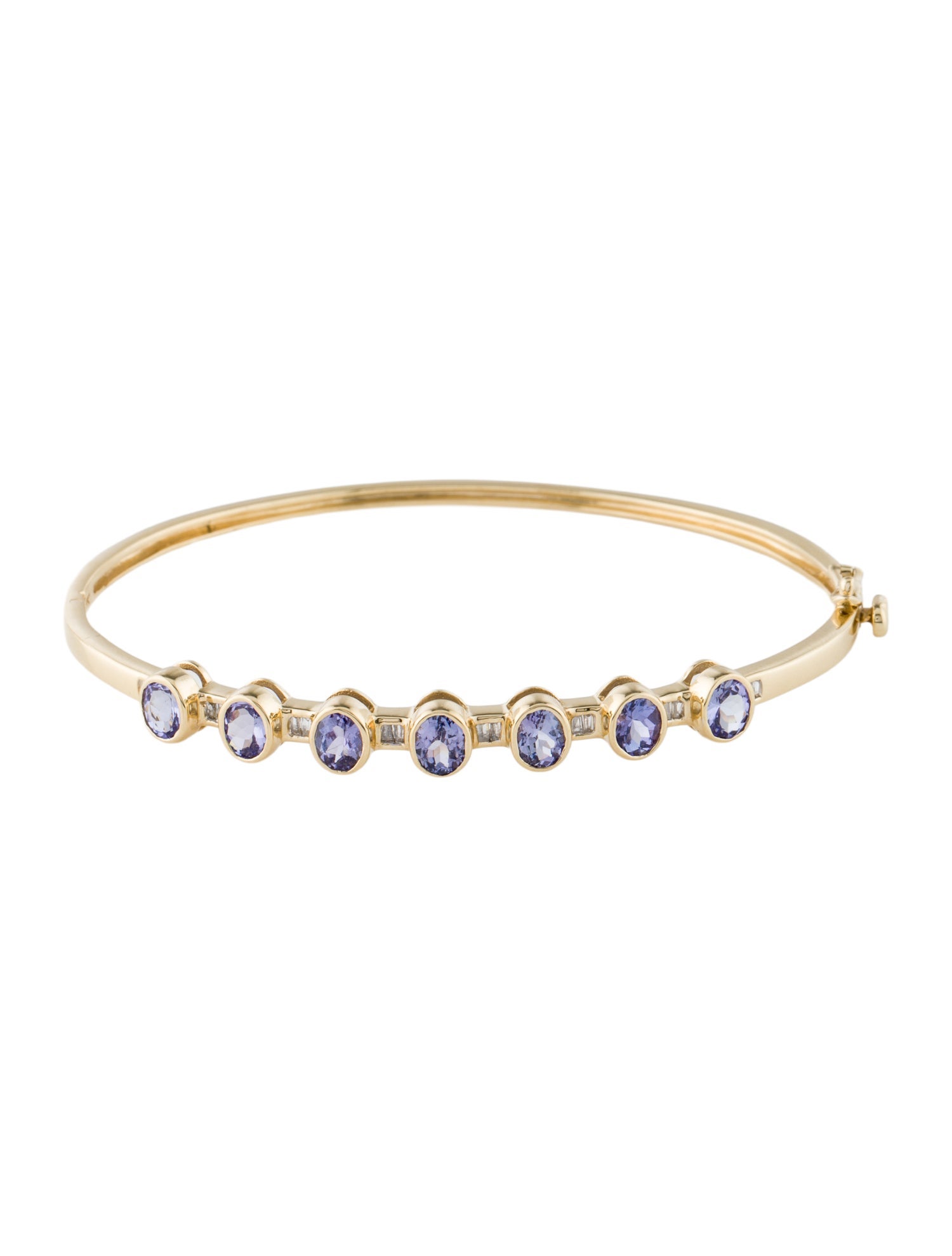 Bracelet 14K 2.55ctw Tanzanite & Diamond Bangle