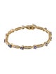 Bracelet 14K 2.88ctwTanzanite & Diamond Link Bracelet