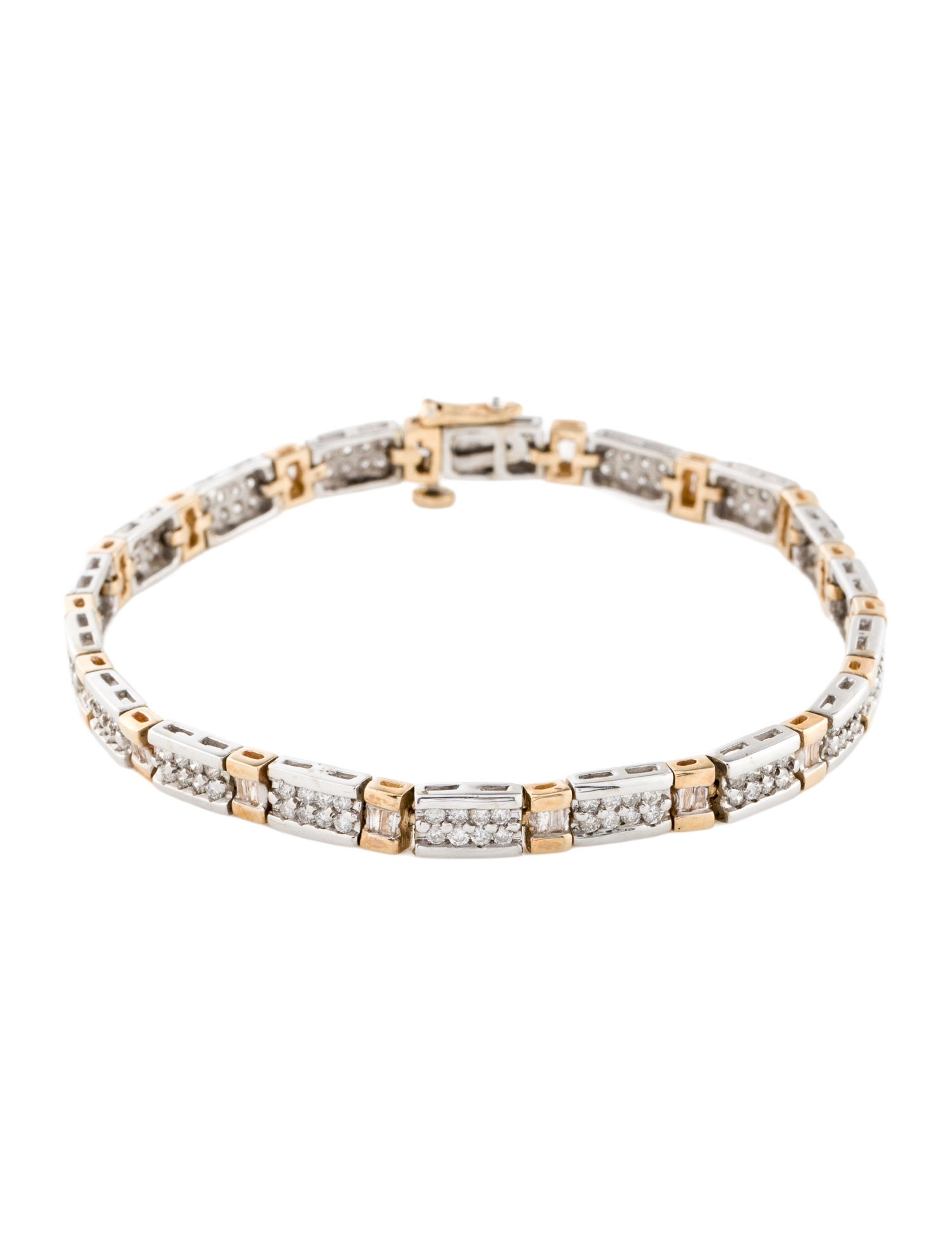 Bracelet 14K 1.69ctw Diamond Link Bracelet