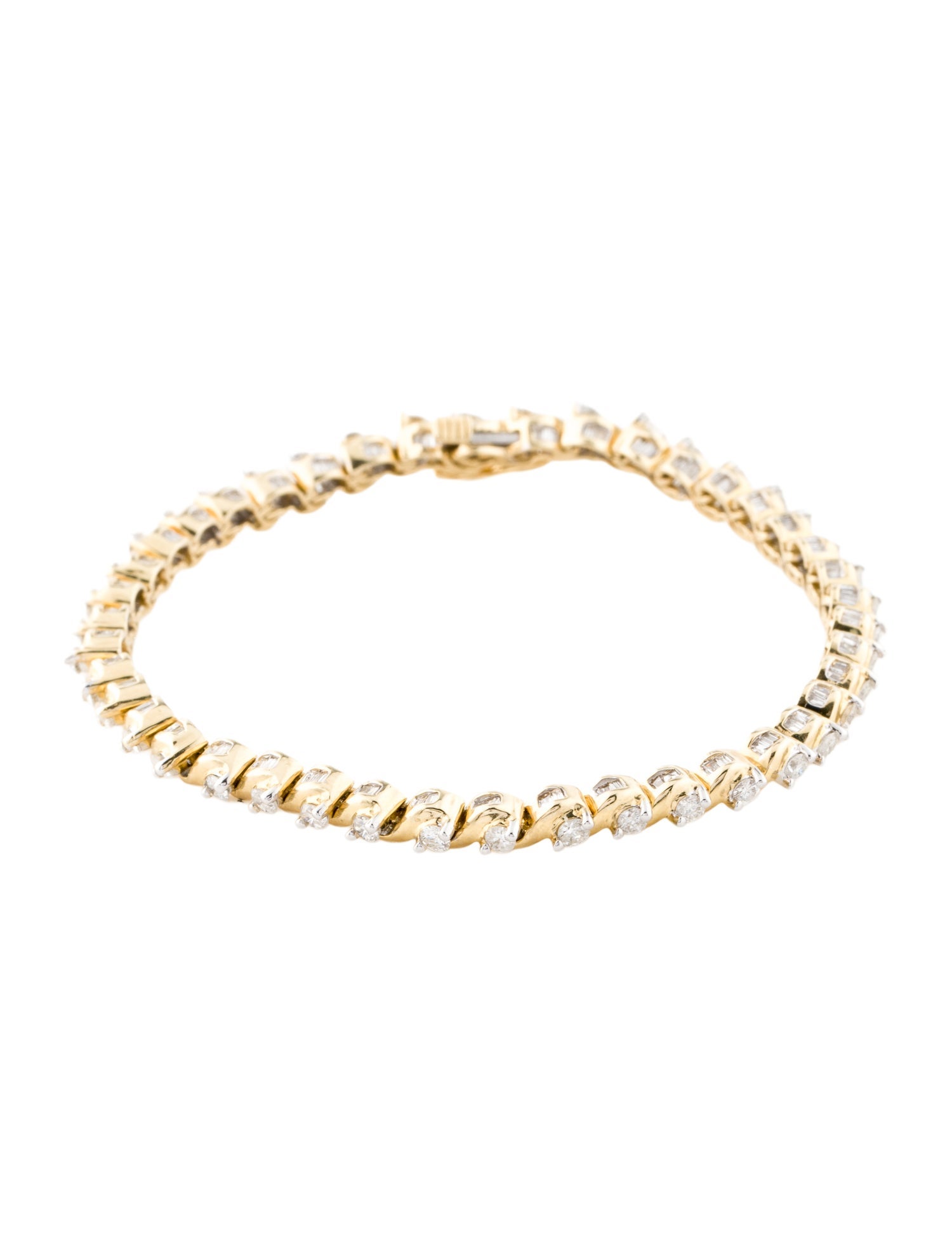 Bracelet 14K 3.12ctw Diamond Link Bracelet