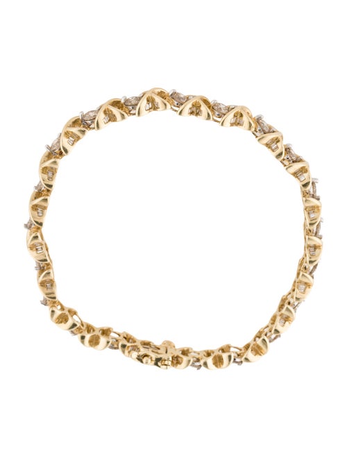 Bracelet 14K 3.15ctw Diamond X Link Bracelet