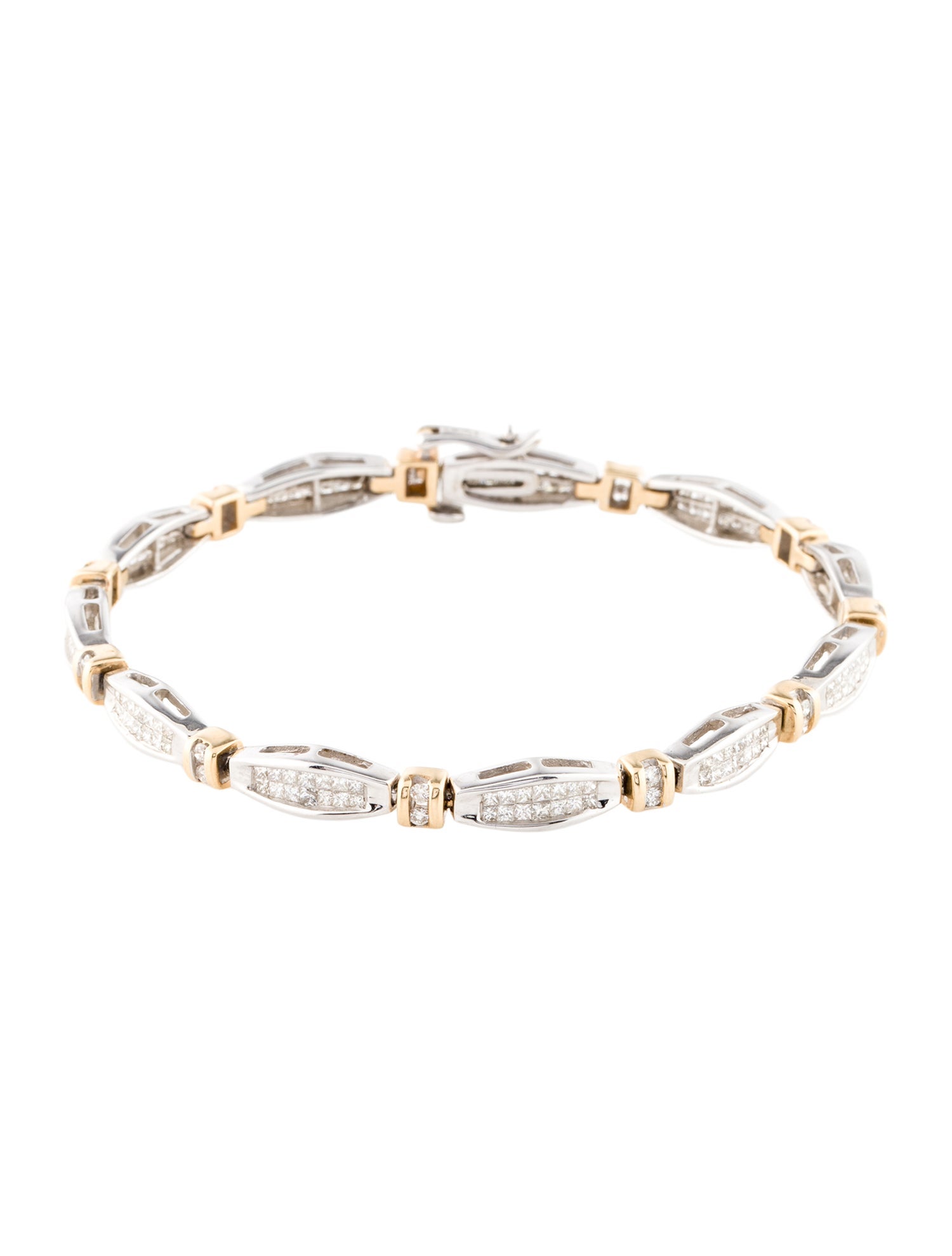 Bracelet 14K 1.76ctw Diamond Link Bracelet