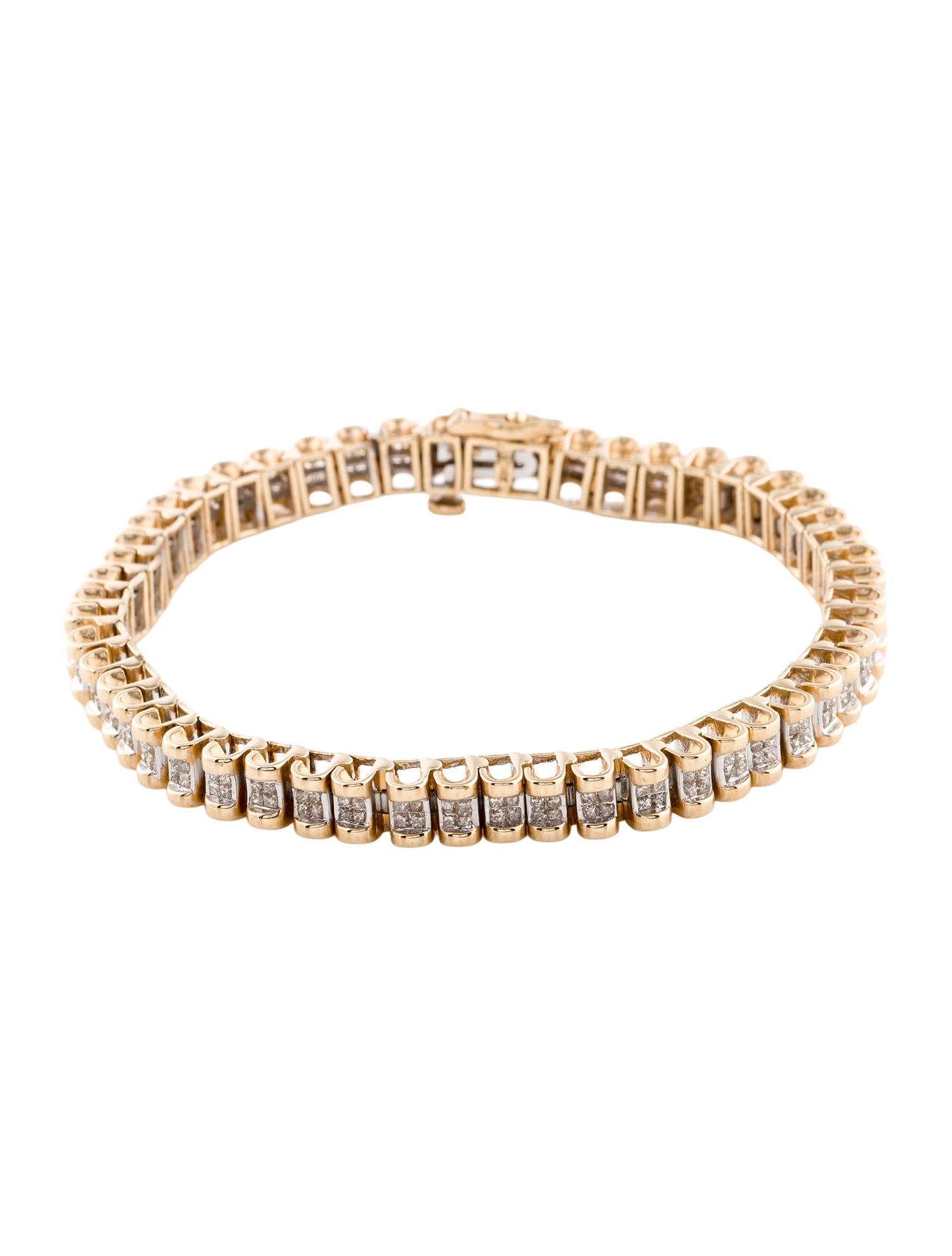 Bracelet 14K Diamond Link Bracelet