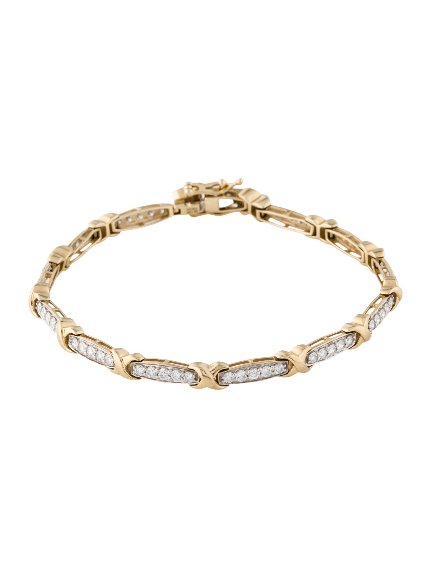 Bracelet 14K 2.00ctw Lab-Grown Diamond Link Bracelet