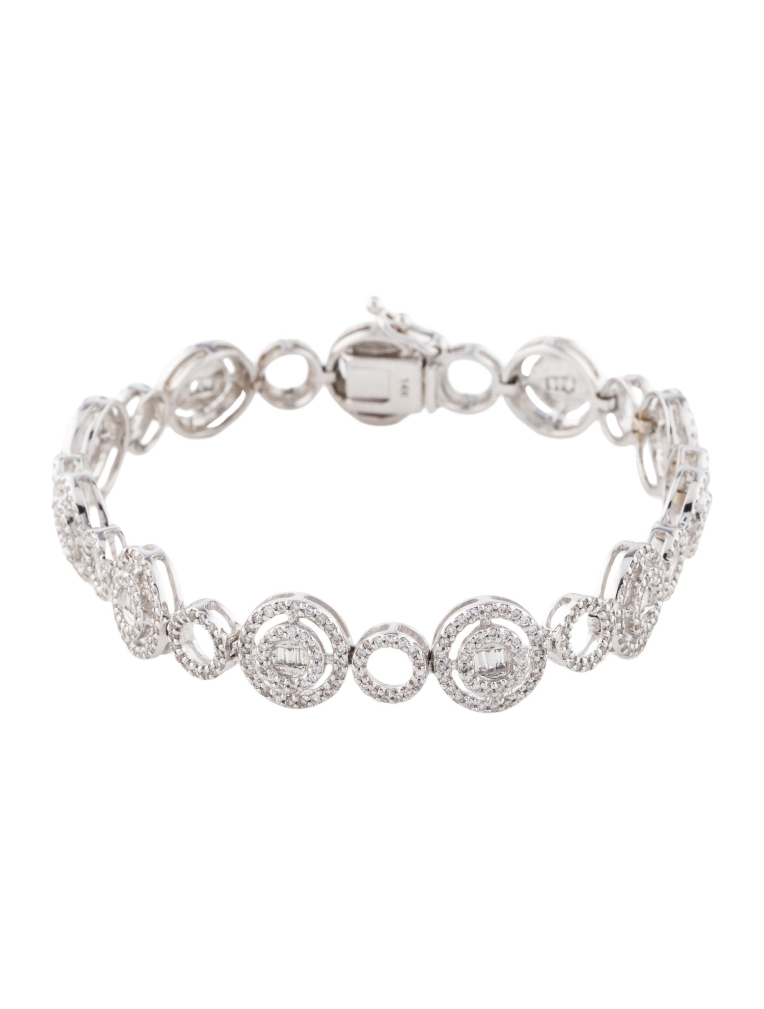 Bracelet 14K 1.80ctw Diamond Circle Link Bracelet
