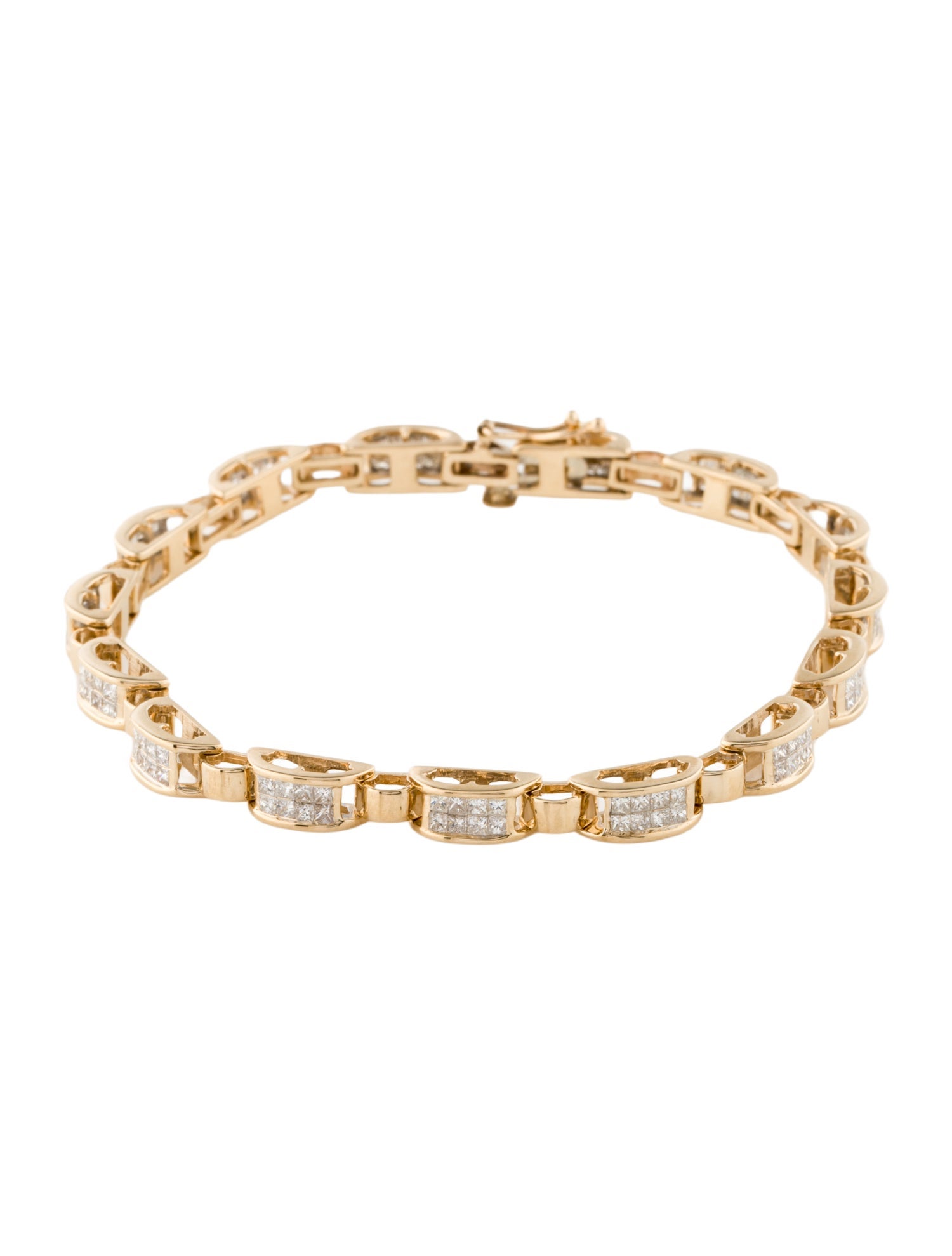 Bracelet 14K 2.00ctw Diamond Link Tennis Bracelet