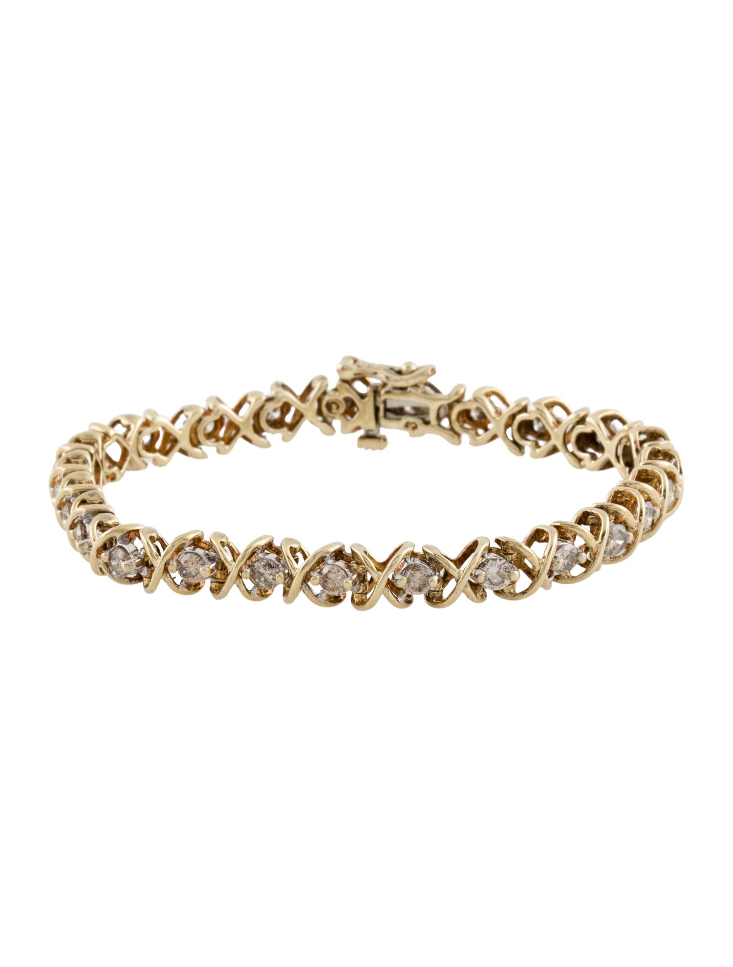 Bracelet 10K 2.50ctw Diamond Link Bracelet