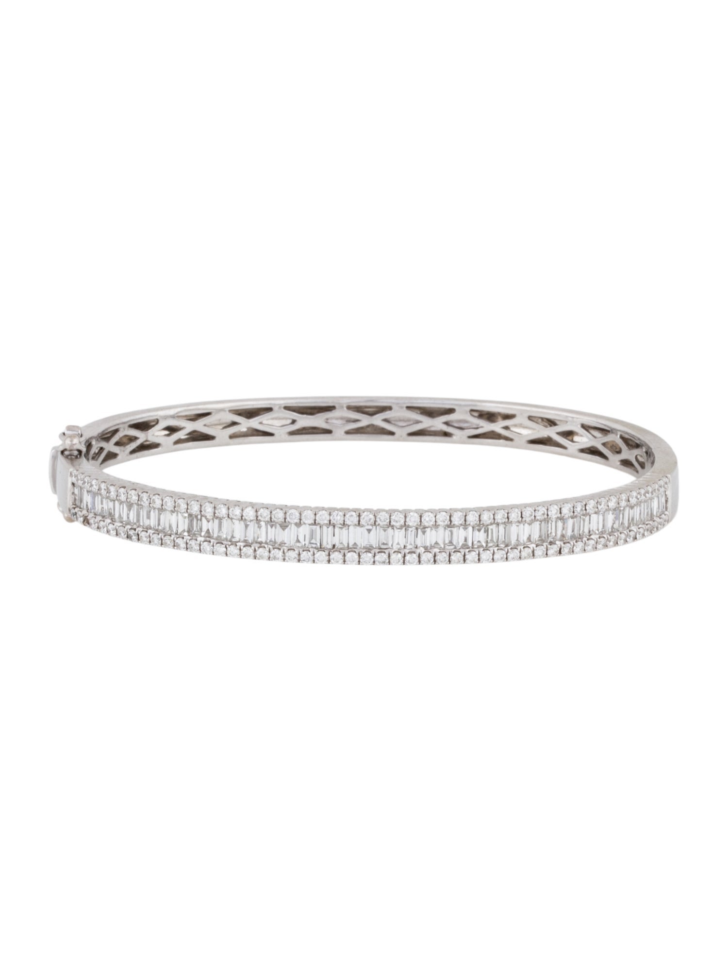 Bracelet 14K Diamond Hinged Bangle Bracelet