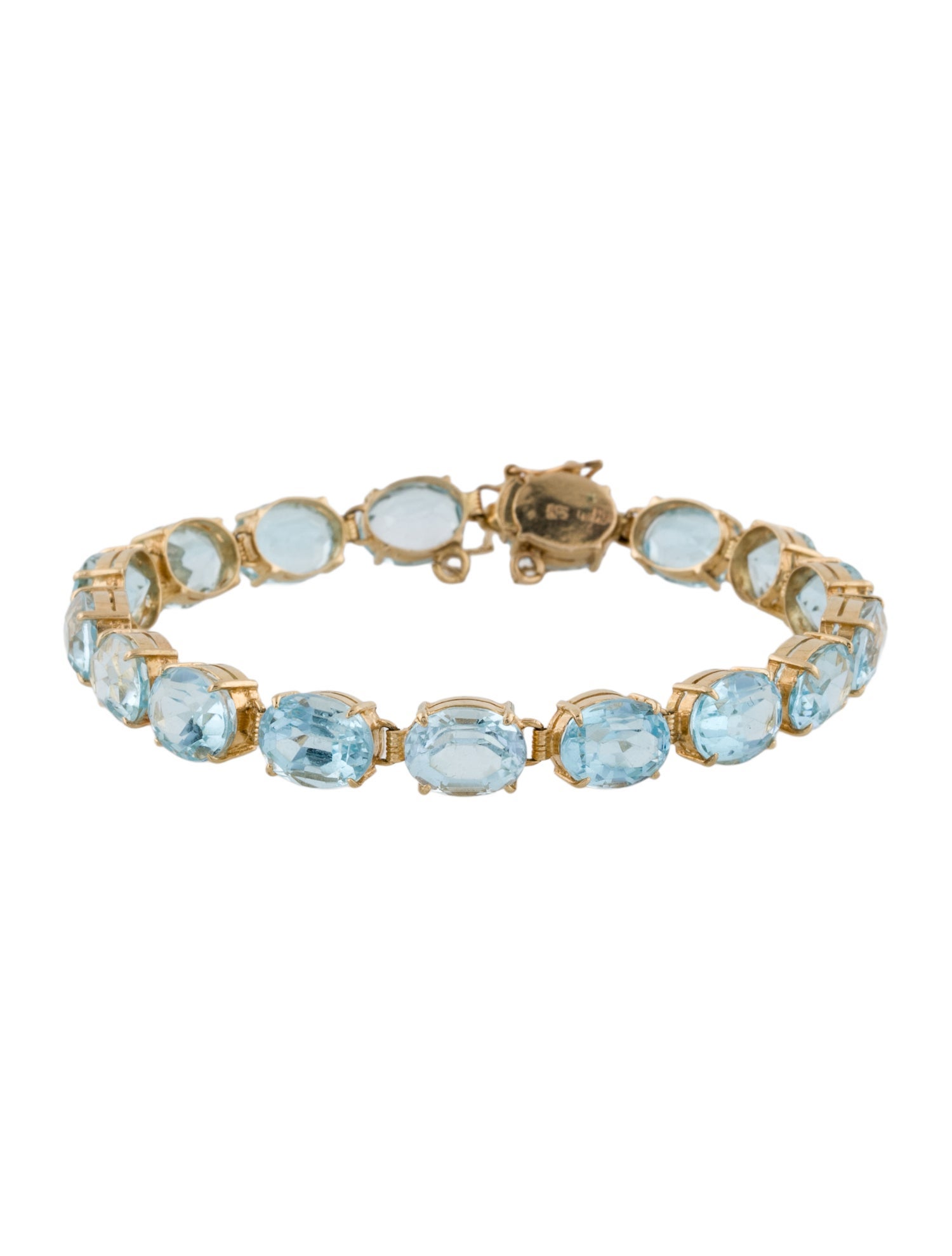 Bracelet 14K Topaz Link Bracelet