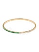 Bracelet 14K Emerald & Diamond Flex Bangle Bracelet