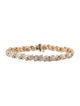 Bracelet 10K 2.07ctw Diamond Two Tone Line Bracelet