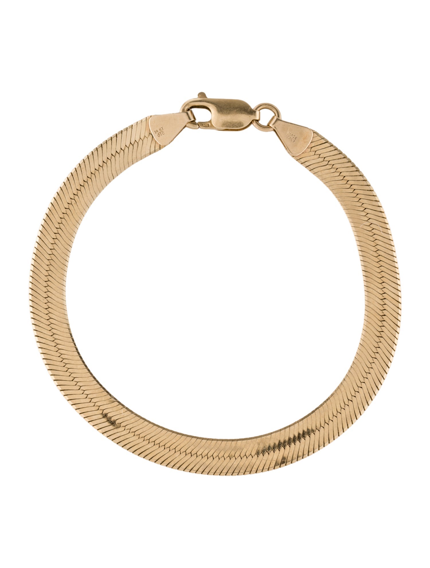 Bracelet 14K Herringbone Chain Link