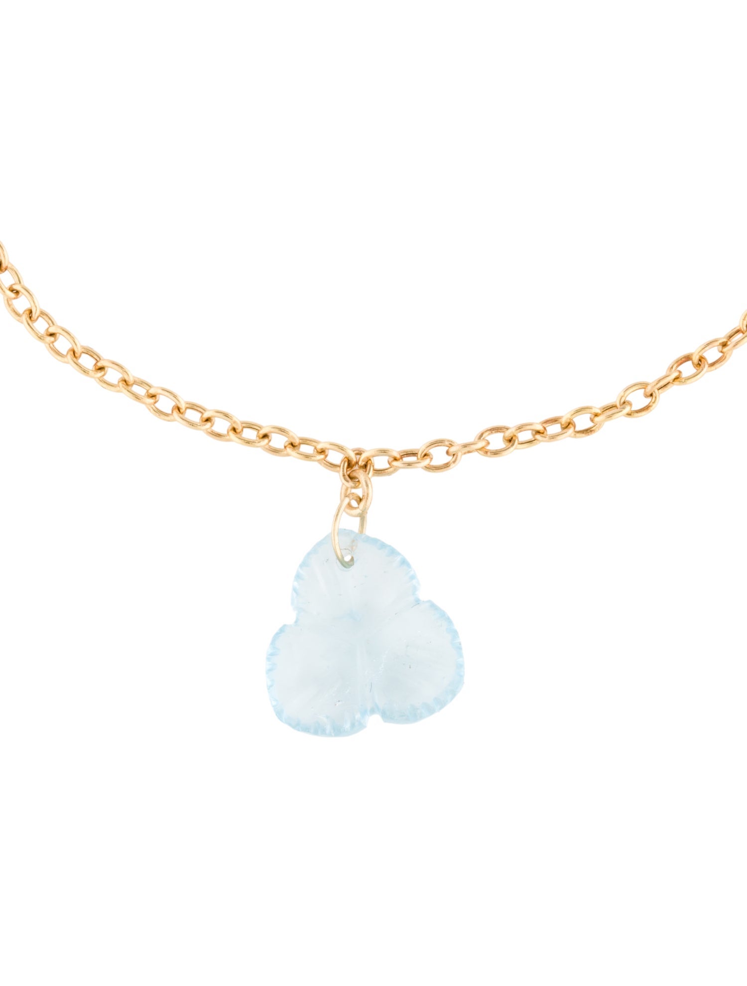 Bracelet 14K Topaz Clover Charm Bracelet