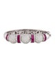 Bracelet 18K Ruby & Diamond Hinged Bangle Bracelet