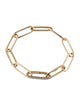 Bracelet 14K Diamond Paperclip Link Bracelet
