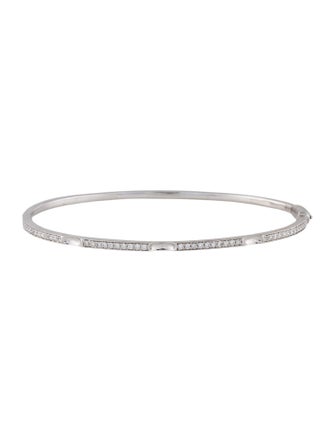 Bracelet 18K Diamond Hinged Bangle