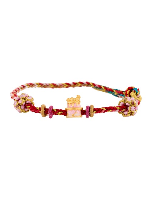 Bracelet 24K Cake Charm Wrap Bracelet