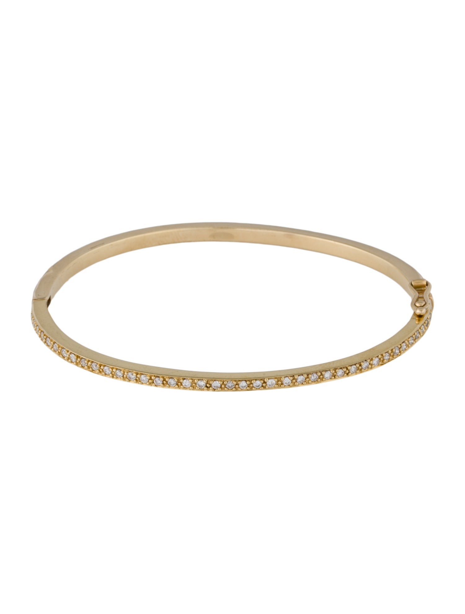 Bracelet Diamond Hinged Bangle