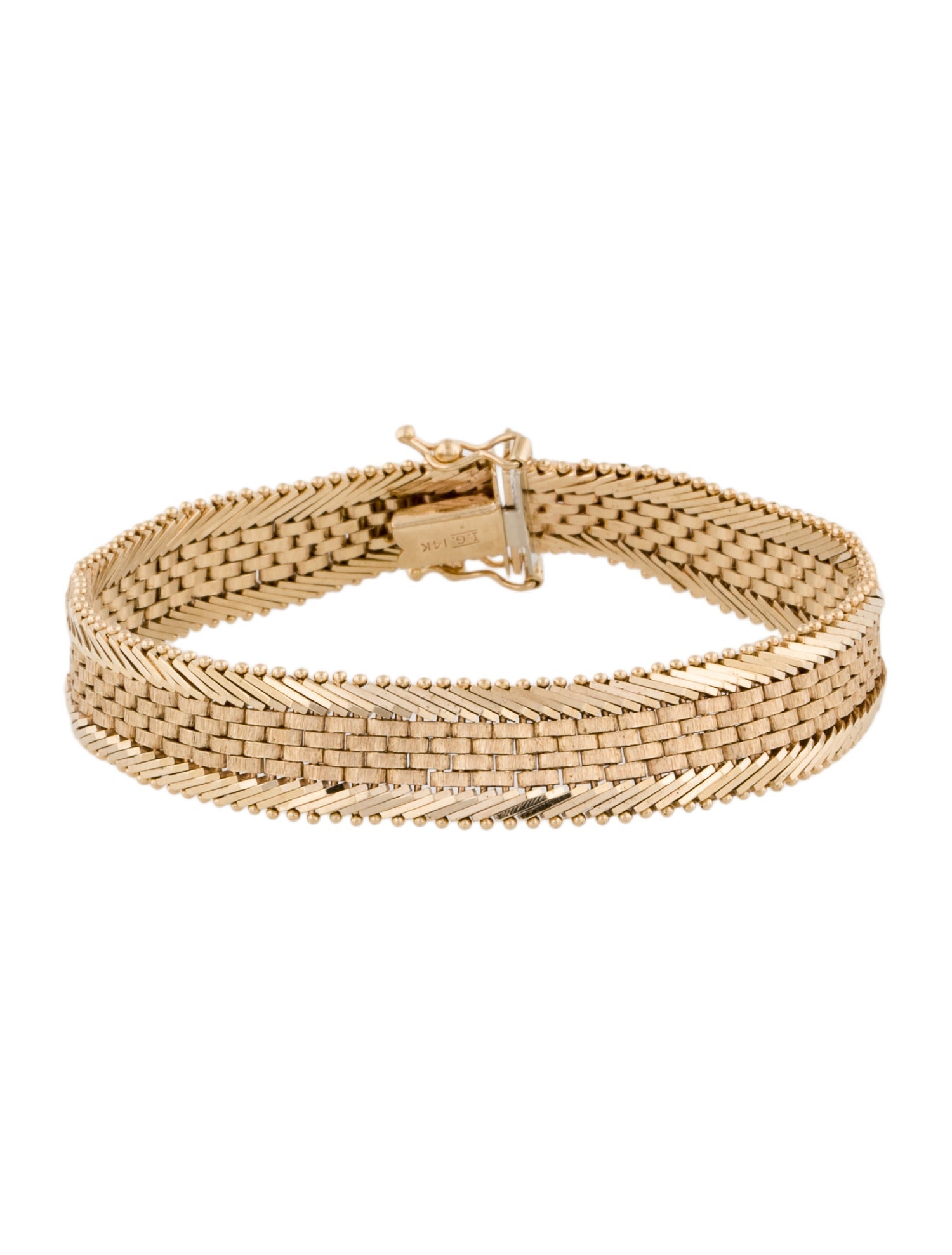 Bracelet 14K Fancy Link Bracelet