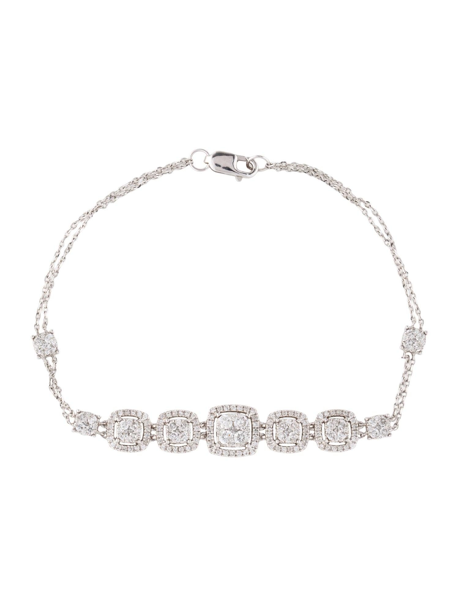 Bracelet 14K 1.02ctw Diamond Station Bracelet