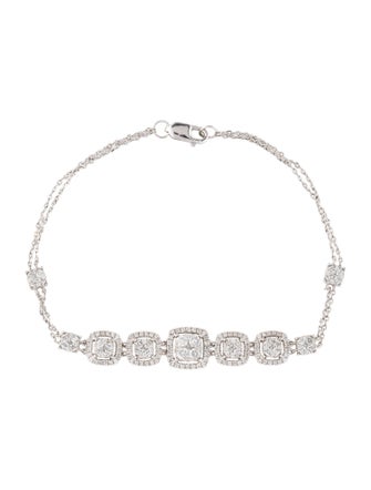Bracelet 14K 1.02ctw Diamond Station Bracelet