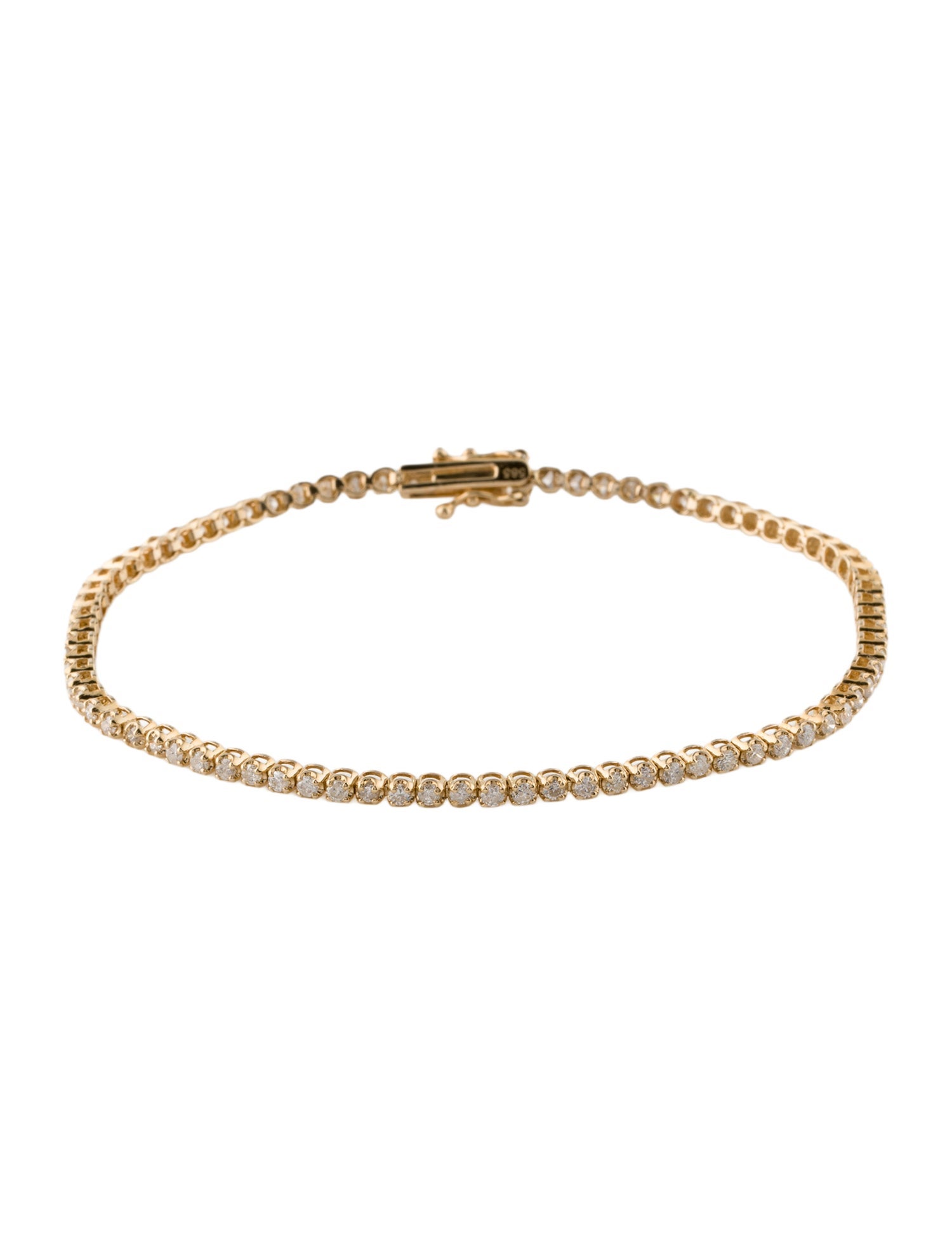 Bracelet 14K 1.50ctw Diamond Tennis Link Bracelet