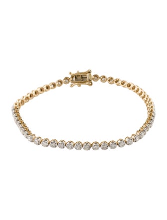 Bracelet 14K 1.95ctw Diamond Tennis Link Bracelet