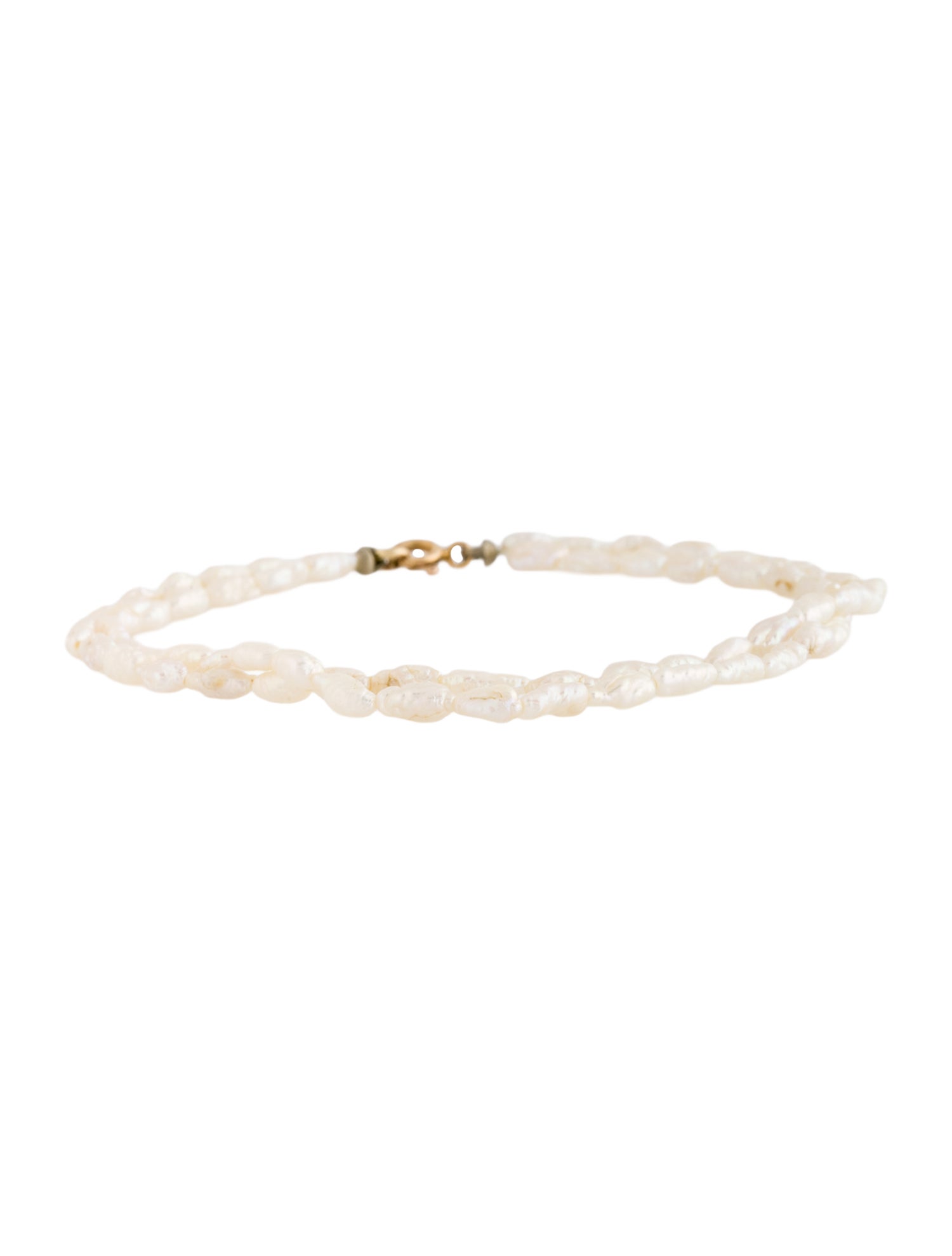 Bracelet 14K Keshi Pearl Double Bead Strand