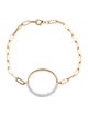 Bracelet 14K Diamond Circle Link Bracelet