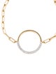 Bracelet 14K Diamond Circle Link Bracelet