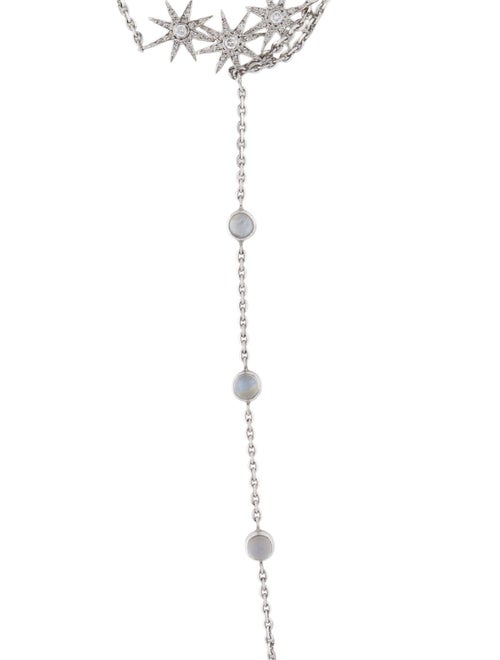 Bracelet Diamond & Moonstone Hand Chain Bracelet