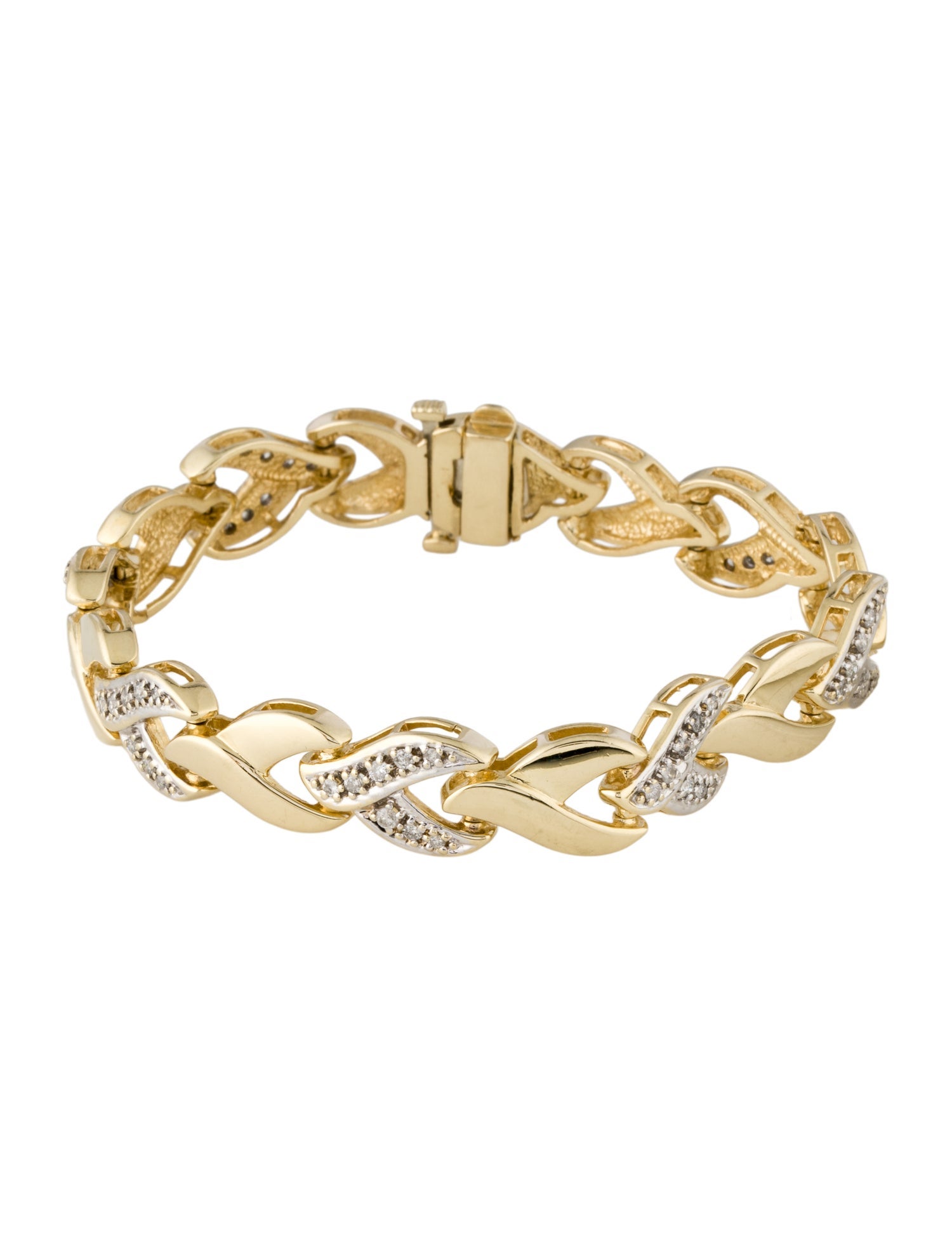 Bracelet 14K Diamond Link Bracelet