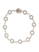 Bracelet 14K Diamond Open Circle Link