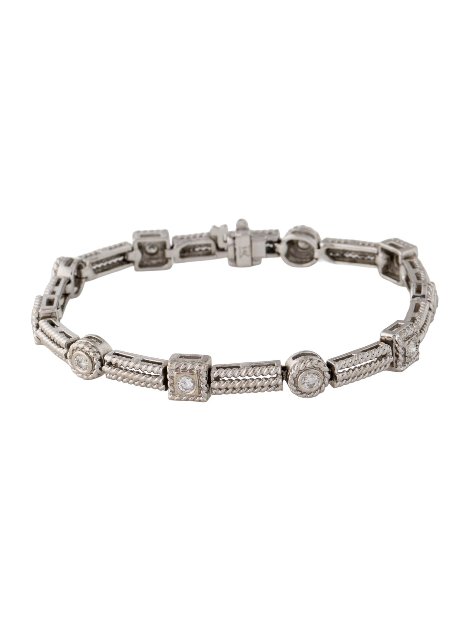 Bracelet 14K Diamond Station Bracelet