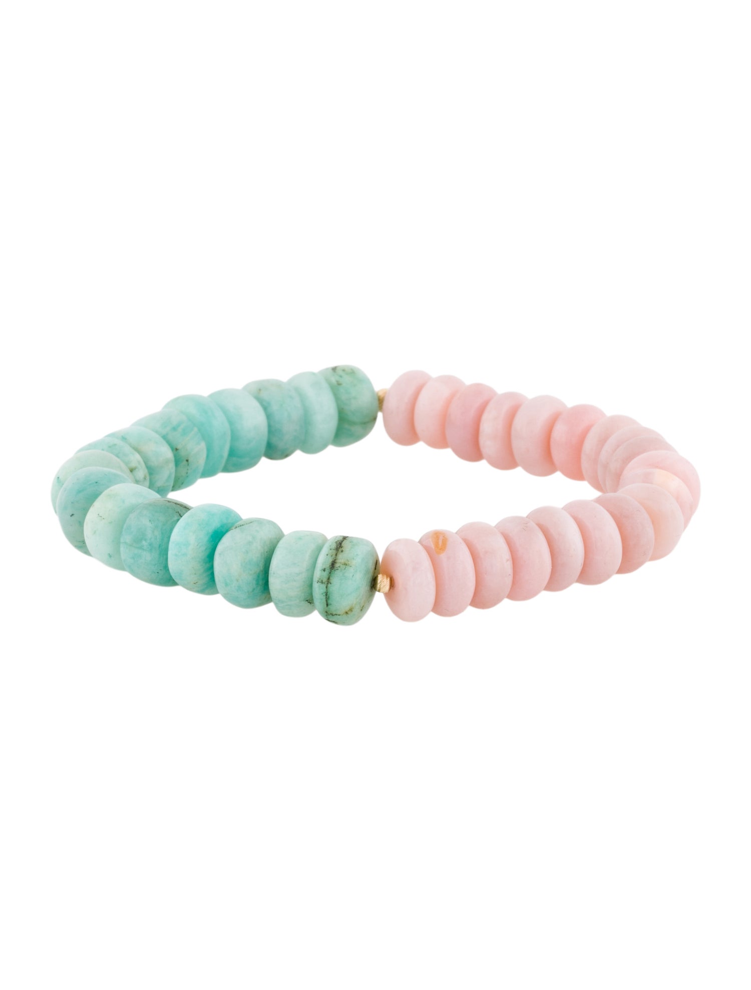 Bracelet 14K Amazonite & Opal Bead Bracelet