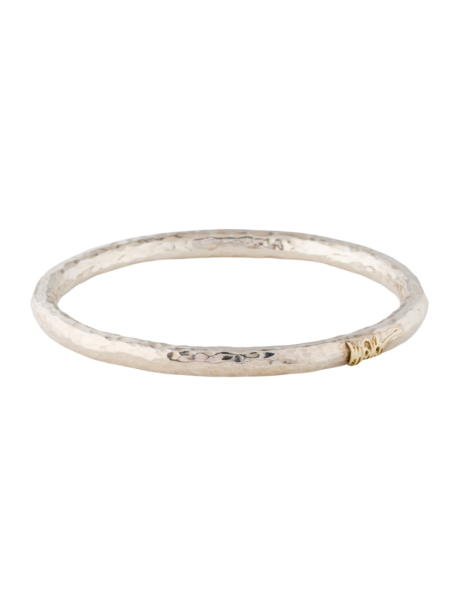 Ippolita Two-Tone Hammered Signature Bangle