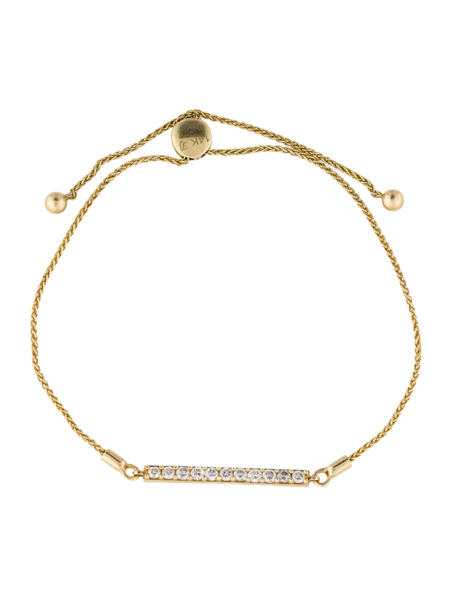 Bracelet 14K Diamond Link Bracelet
