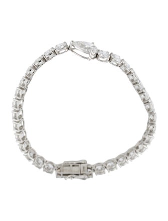 Bracelet Platinum 18.65ctw Lab-Grown Diamond Link Bracelet