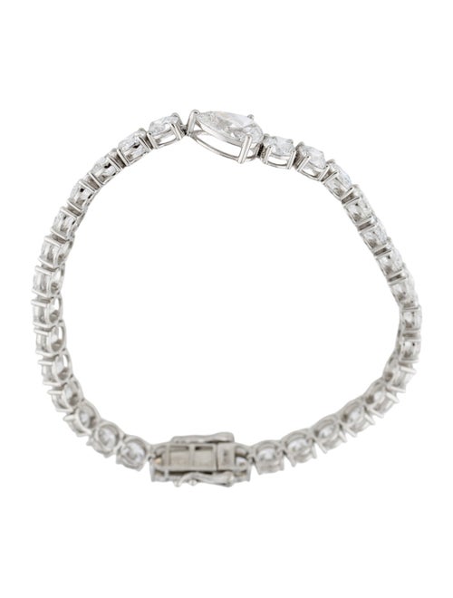 Bracelet Platinum 18.65ctw Lab-Grown Diamond Link Bracelet