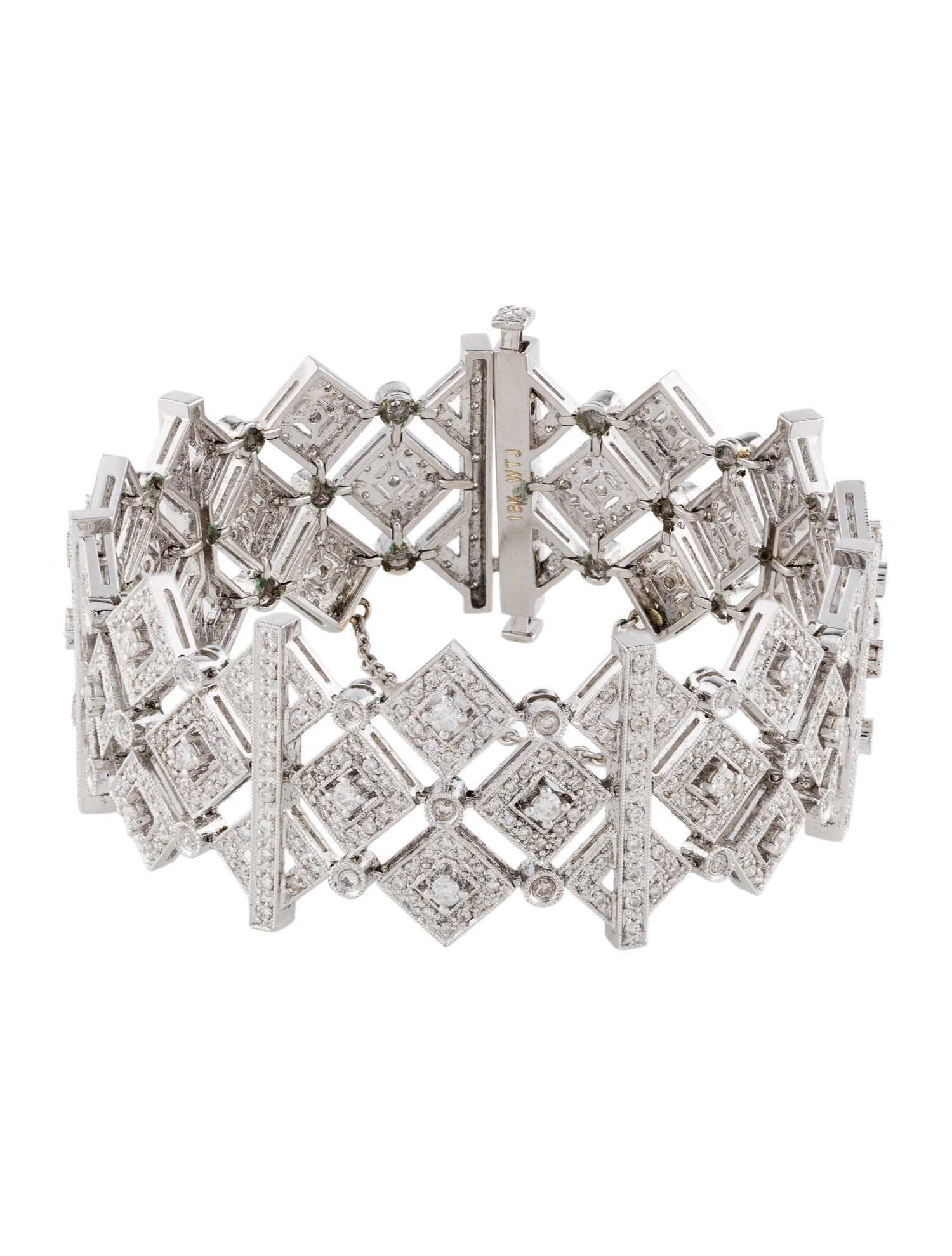 Bracelet 18K 3.42ctw Diamond Link