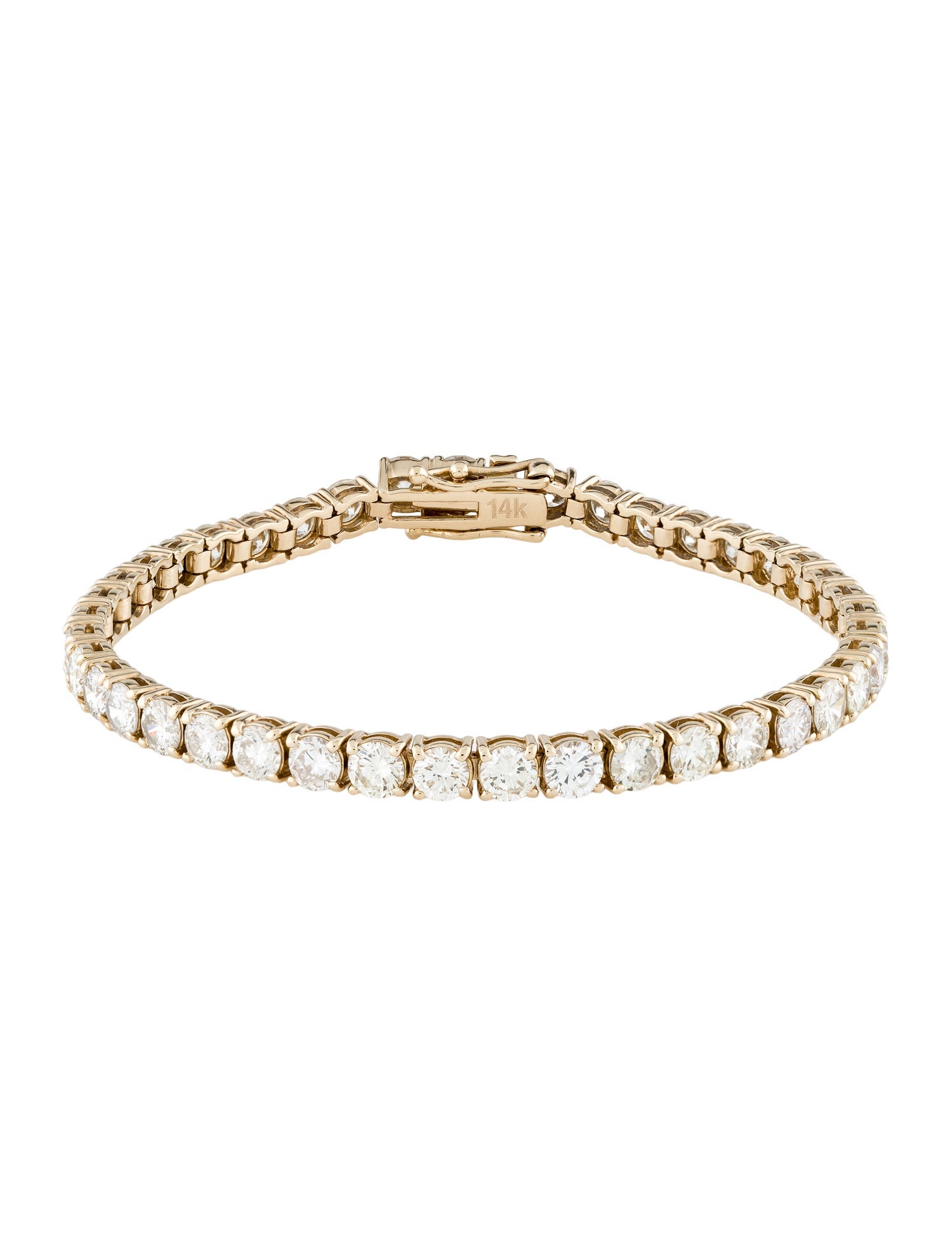 Bracelet 14K 9.43ctw Diamond Tennis Link Bracelet
