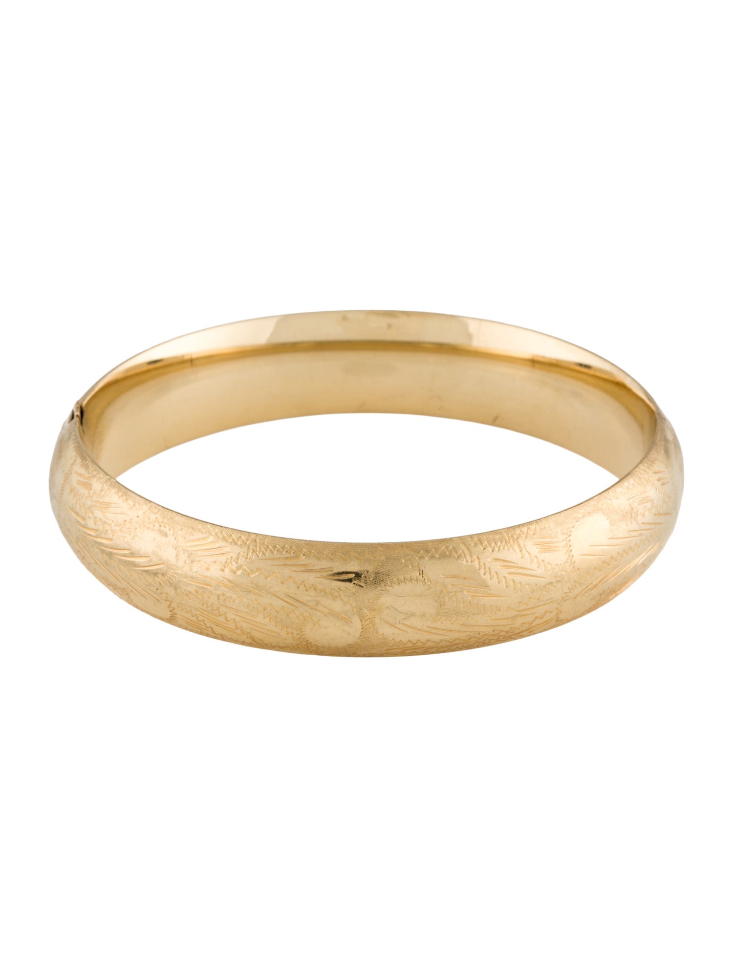 Bracelet 14K Textured Bangle