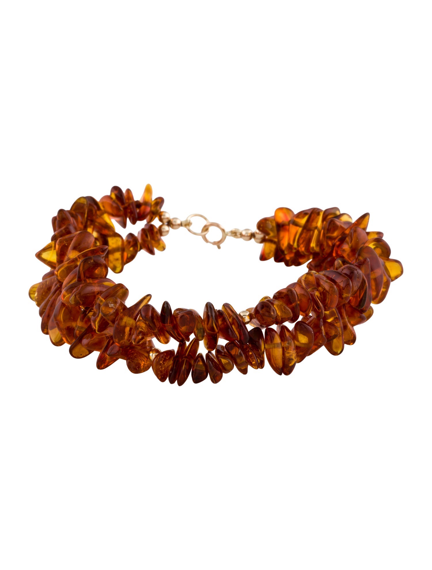 Bracelet 14K Amber Double Strand Bead