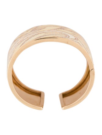 Bracelet 18K 6.76ctw Diamond & Enamel Hinged Cuff