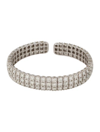 Bracelet 14K 20.00ctw Diamond Pavé Cuff