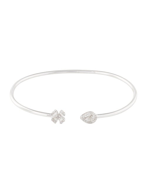 Bracelet 14K Diamond Flexible Cuff Bracelet