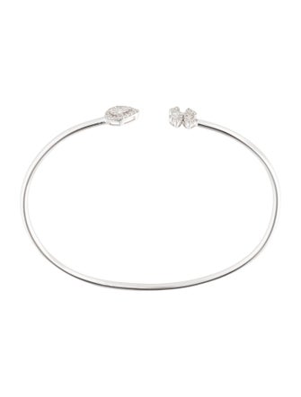 Bracelet 14K Diamond Flexible Cuff Bracelet